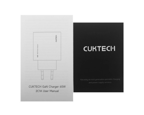 Зарядное устройство Cuktech GaN Fast Charger 65W (AD653EU) 2C+1A, серый