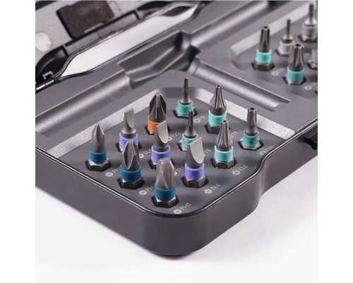 Отвертка с насадками DUKA / AtuMan RS1 Multipurpose Ratchet Screwdriver Set (24 предметов)