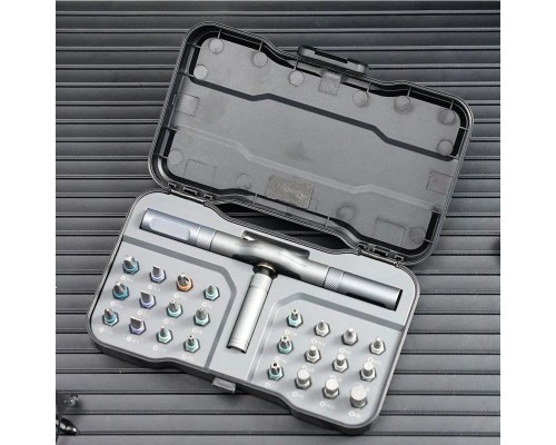Отвертка с насадками DUKA / AtuMan RS1 Multipurpose Ratchet Screwdriver Set (24 предметов)