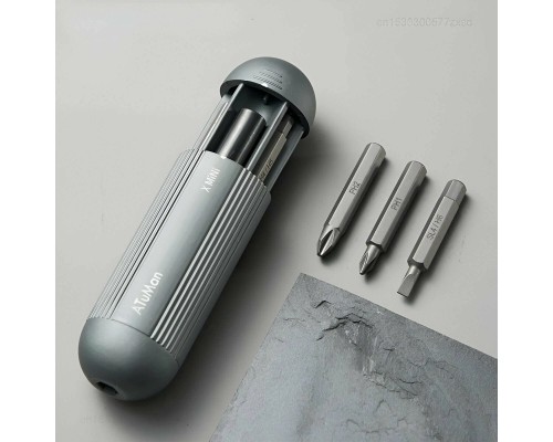 Карманная отвёртка с набором бит ATuMan X-mini Screwdriver Set 9 in 1