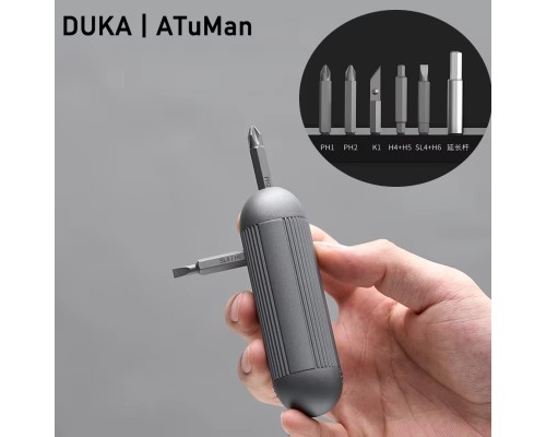 Карманная отвёртка с набором бит ATuMan X-mini Screwdriver Set 9 in 1
