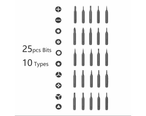 Аккумуляторная отвертка DUKA Atuman Е1 Electric Precisoon Screwdriver Set (25 бит)