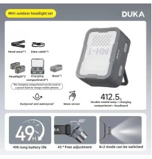 Налобный фонарь Xiaomi Atuman Duka MH1 Dual-light Multi-functional Charging Case, водонепроницаемый