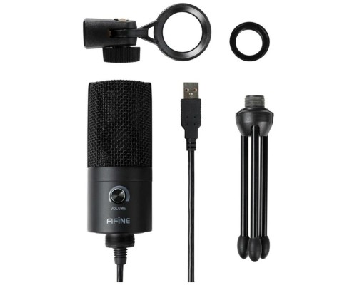 Конденсаторный микрофон Fifine K669B, черный