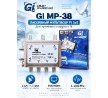 Мультисвитч Gi Galaxy Innovations  MP-38 3x8 радиальный (Гэлекси Инновейшнс)