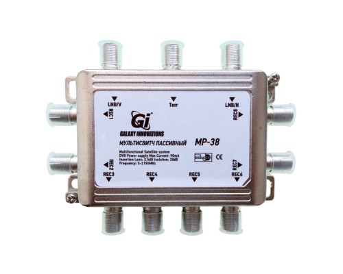 Мультисвитч Gi Galaxy Innovations  MP-38 3x8 радиальный (Гэлекси Инновейшнс)