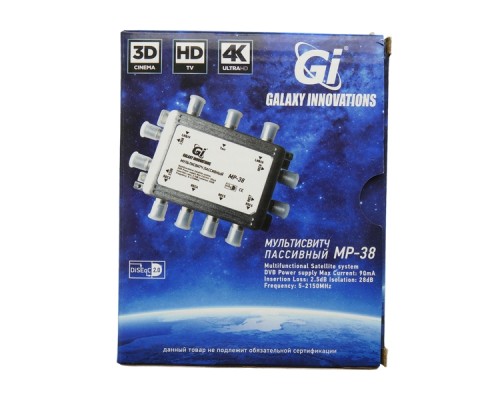Мультисвитч Gi Galaxy Innovations  MP-38 3x8 радиальный (Гэлекси Инновейшнс)