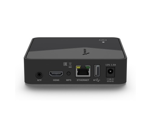 Приставка IP телевизионная Триколор КЛИЕНТ (UHD, 4K, HD, SD), черный