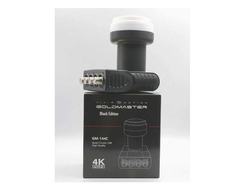 GoldMaster GM-144C, Black Edition Circular Quad LNB Круговой конвертер на четыре выхода