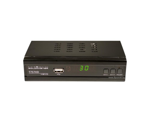 GoldMaster T757HD DVB-T/T2/C Цифровой эфирный приемник, приставка, ресивер