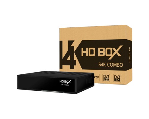 HD BOX S4K Combo комбинированный ресивер DVB-S2/T2/C (ЭйчДи Бокс)