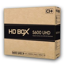 Спутниковый 4K ресивер HD BOX S600 UHD DVB-S2/T2/C (ЭйчДи Бокс)