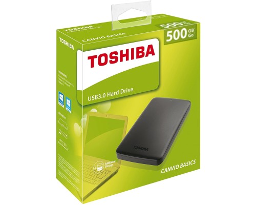 Жесткий диск HDD Toshiba Canvio Basics 2,5" 500GB USB 3.0 Black HDTB305EK3AA