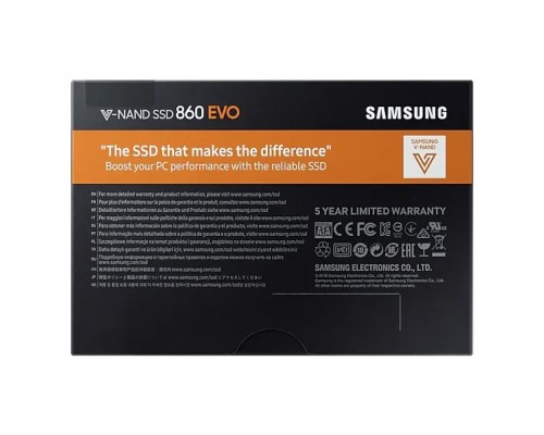 Твердотельный накопитель Samsung 860 EVO 500 ГБ SATA MZ-76E500BW