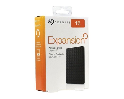 Внешний HDD Seagate Expansion portable 1 TB (STEA1000400), USB 3.2 Gen 1, черный