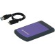 1 ТБ Внешний HDD Transcend StoreJet 25H3, USB 3.0, фиолетовый
