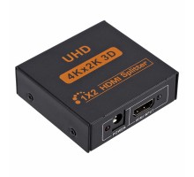 1x2 HDMI Splitter (Разветвитель / Делитель HDMI 1x2), черный