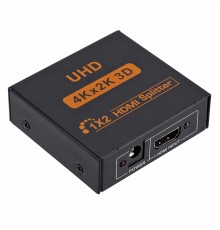 1x2 HDMI Splitter (Разветвитель / Делитель HDMI 1x2), черный