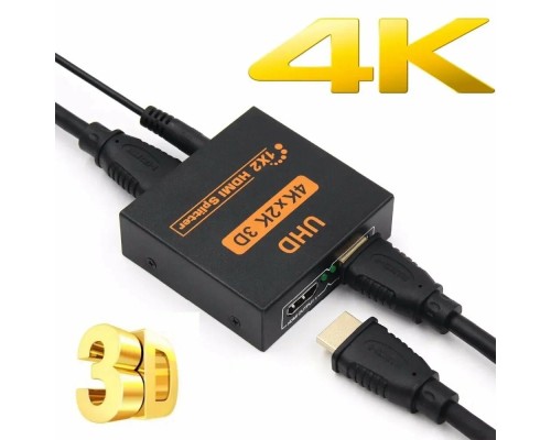 1x2 HDMI Splitter (Разветвитель / Делитель HDMI 1x2), черный
