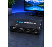 HDMI Splitter 1x4 (Разветвитель / Делитель HDMI 1x4), черный