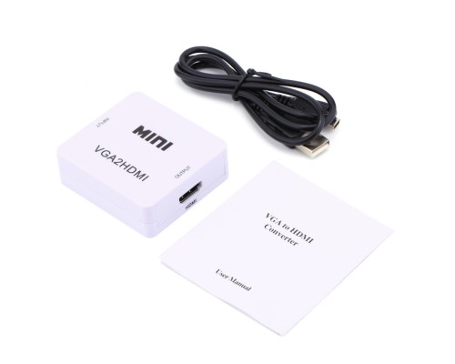 Конвертер-переходник из HDMI в VGA + 3,5 jack audio HDMI2VGA