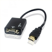 Конвертер-переходник из HDMI в VGA + 3,5 jack audio HDMI2VGA