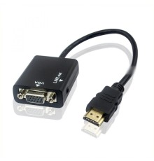 Конвертер-переходник из HDMI в VGA + 3,5 jack audio HDMI2VGA