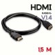 Кабель аудио-видео HDMI-HDMI Gold Master High Speed (Ver. 1.4) 1,5м черный