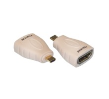 Переходник microHDMI (M)-HDMI (F) позолоченный Premier 5-895G