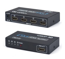 HDMI Splitter 1x4 (Разветвитель / Делитель HDMI 1x4), черный