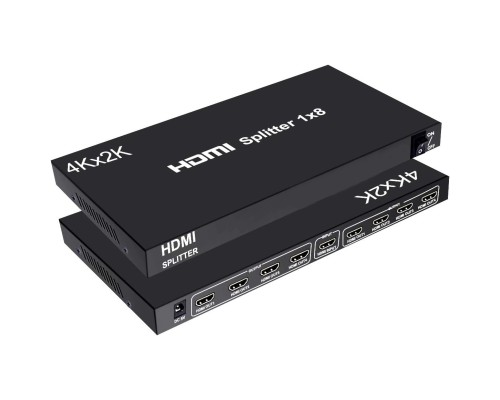 HDMI Splitter 1x8 (Разветвитель / Делитель HDMI 1x8), черный