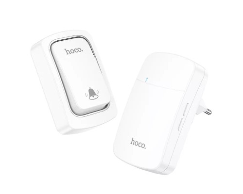 Беспроводной дверной звонок Hoco Hl26 Wireless Doorbell Set, белый