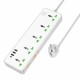 Сетевой фильтр Hoco AC13A 5 гнезд + Type-C USB-C + 3USB 1.5м 2,5кВт белый