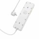 Сетевой фильтр Hoco AC13A 5 гнезд + Type-C USB-C + 3USB 1.5м 2,5кВт белый