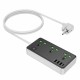 Сетевой фильтр Hoco AC7A 3 гнезда + Type-C (USB-C + 3USB) 1.5м 2,5кВт черный