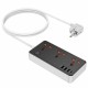 Сетевой фильтр Hoco AC8A 3 гнезда + Type-C (USB-C + 3USB PD30W Fast Charger) 1.5м 2,5кВт черный