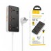 Сетевой фильтр Hoco AC8A 3 гнезда + Type-C (USB-C + 3USB PD30W Fast Charger) 1.5м 2,5кВт черный