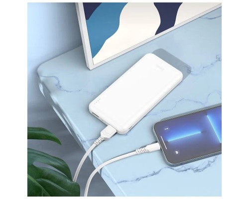 Внешний аккумулятор HOCO J100 High-Ranking 10000 mAh, белый
