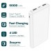 Внешний аккумулятор HOCO J100 High-Ranking 10000 mAh, белый