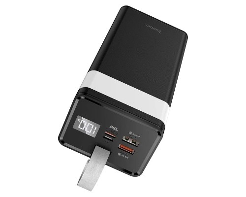 Внешний аккумулятор Hoco Power Bank  J86 22,5W, 40000mAh, черный, с фонариком