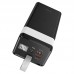 Внешний аккумулятор Hoco Power Bank  J86 22,5W, 40000mAh, черный, с фонариком