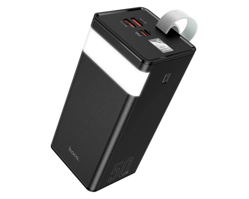 Внешний аккумулятор Hoco Power Bank  J86A 22,5W, 50000mAh, черный, с фонариком