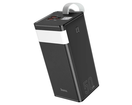 Внешний аккумулятор Hoco Power Bank  J86A 22,5W, 50000mAh, черный, с фонариком