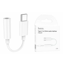 Адаптер HOCO LS35 USB Type-C to 3.5mm Audio. Переходник для наушников, для Apple iPhone 15 / iPad / Samsung 