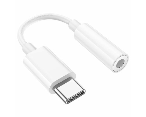 Адаптер HOCO LS35 USB Type-C to 3.5mm Audio. Переходник для наушников, для Apple iPhone 15 / iPad / Samsung 