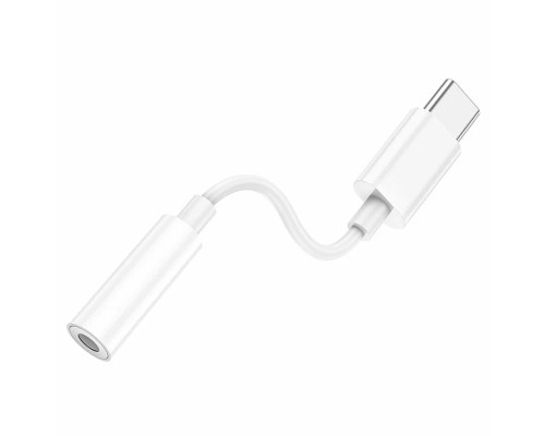 Адаптер HOCO LS35 USB Type-C to 3.5mm Audio. Переходник для наушников, для Apple iPhone 15 / iPad / Samsung 
