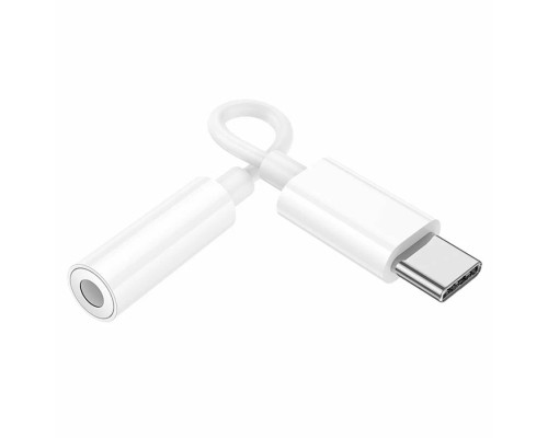 Адаптер HOCO LS35 USB Type-C to 3.5mm Audio. Переходник для наушников, для Apple iPhone 15 / iPad / Samsung 