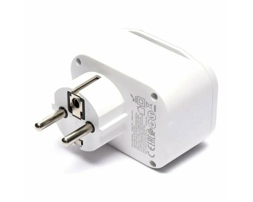 Сетевой фильтр Hoco NS3, 1 розетка, с зарядным устройством 2USB + Type-C 16А / 4000 Вт белый