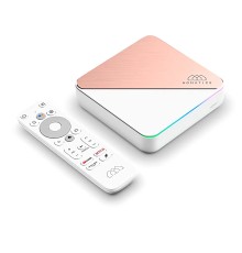 Медиаплеер Homatics Box R 4K Plus 4/32 Гб,  Android TV 11, белый/бежевый