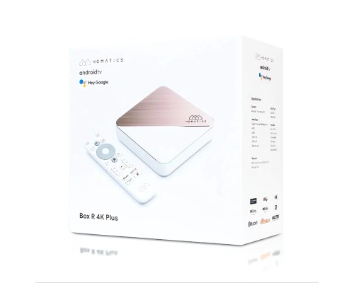 Медиаплеер Homatics Box R 4K Plus 4/32 Гб,  Android TV 11, белый/бежевый
